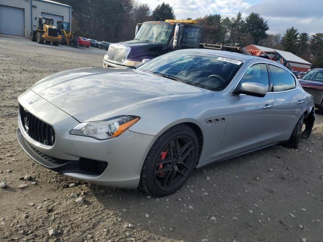 ZAM56RRAXE1077475 - 2014 MASERATI QUATTROPOR S GRAY photo 1