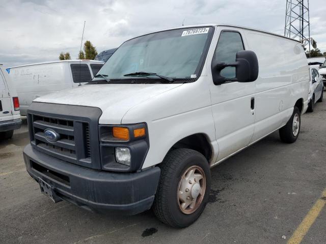 1FTNE14W19DA78269 - 2009 FORD ECONOLINE E150 VAN WHITE photo 1