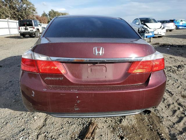 1HGCR2F32DA187811 - 2013 HONDA ACCORD LX BURGUNDY photo 6