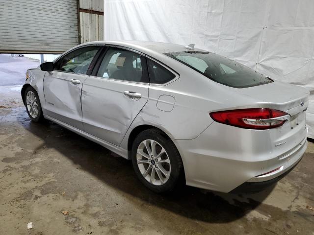 3FA6P0MU8KR138011 - 2019 FORD FUSION SEL SILVER photo 2