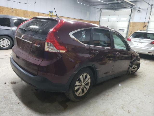 5J6RM4H58EL028826 - 2014 HONDA CR-V EX MAROON photo 3