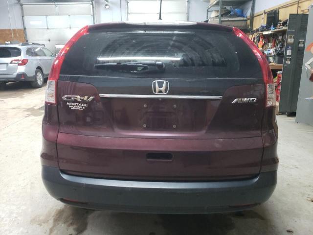 5J6RM4H58EL028826 - 2014 HONDA CR-V EX MAROON photo 6