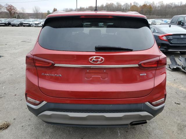 5NMS2CAD4KH015478 - 2019 HYUNDAI SANTA FE SE RED photo 6