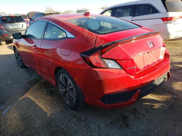 2HGFC3B75HH355848 - 2017 HONDA CIVIC EXL წითელი ფოტო 2