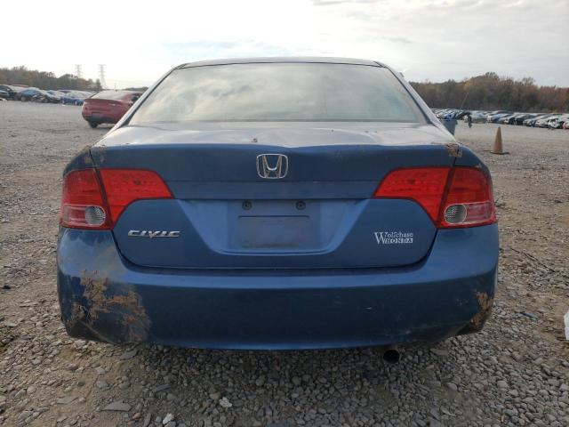 1HGFA16848L118610 - 2008 HONDA CIVIC EX BLUE photo 6