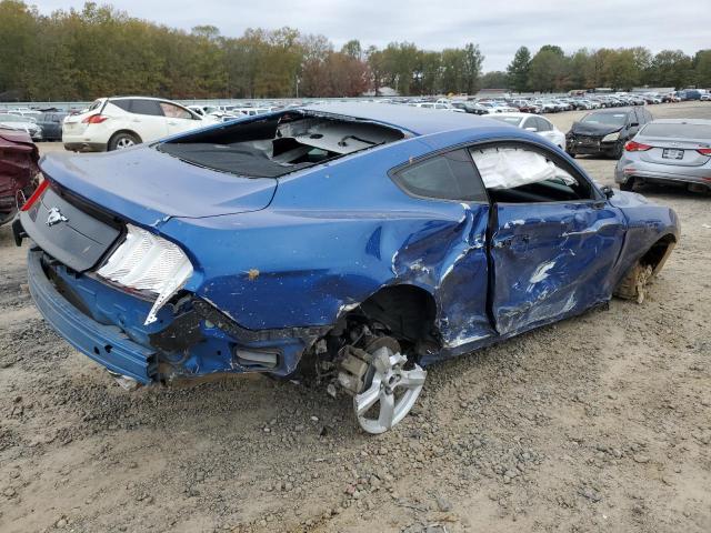 1FA6P8TH8J5146288 - 2018 FORD MUSTANG BLUE photo 3