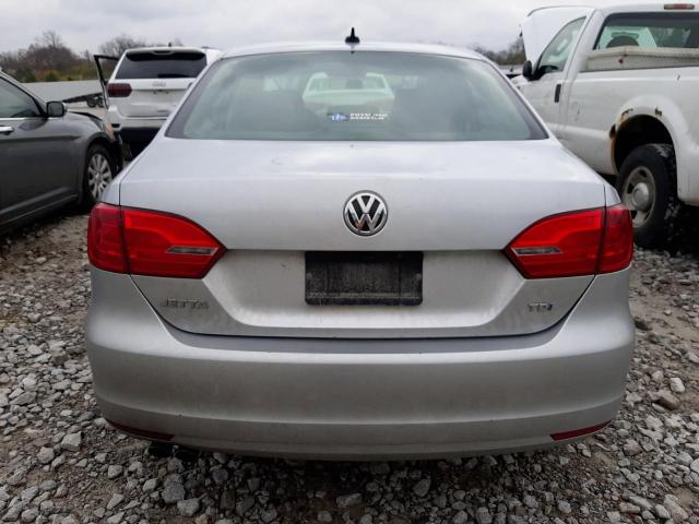 3VWLL7AJ2DM440452 - 2013 VOLKSWAGEN JETTA TDI SILVER photo 6