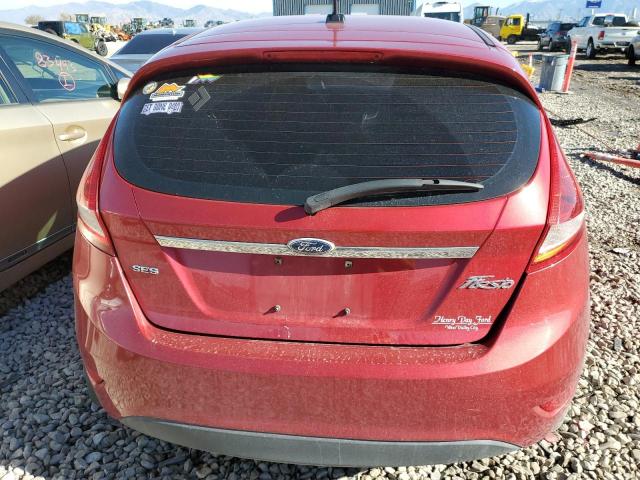 3FADP4FJ6BM142833 - 2011 FORD FIESTA SES RED photo 6