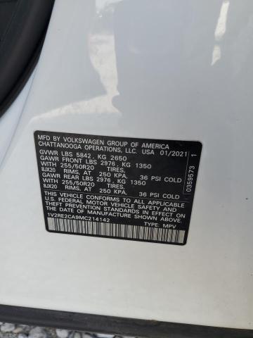 1V2RE2CA9MC214142 - 2021 VOLKSWAGEN ATLAS CROS SE WHITE photo 14