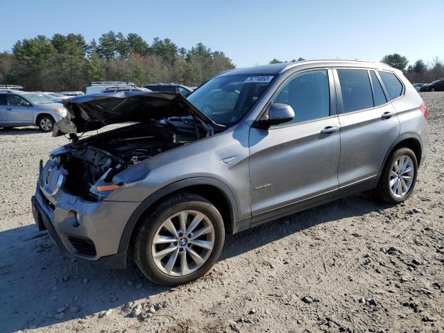 5UXWX9C5XH0T00494 - 2017 BMW X3 XDRIVE28I GRAY photo 1