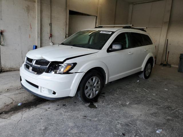 3C4PDCAB1JT347961 - 2018 DODGE JOURNEY SE WHITE photo 1