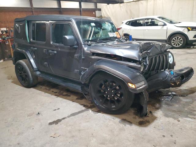 1C4JJXP68NW278234 - 2022 JEEP WRANGLER U SAHARA 4XE CHARCOAL photo 4