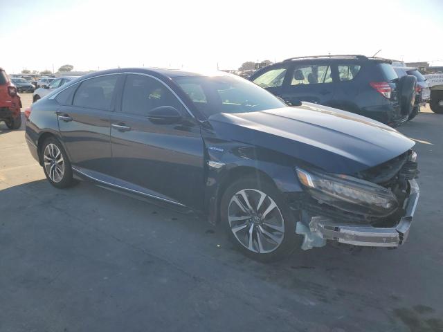 1HGCV3F90KA019247 - 2019 HONDA ACCORD TOURING HYBRID BLUE photo 4