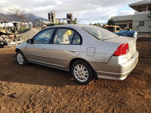 2HGES16514H640293 - 2004 HONDA CIVIC LX BEIGE photo 2