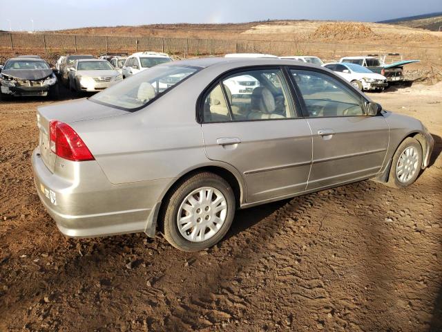 2HGES16514H640293 - 2004 HONDA CIVIC LX BEIGE photo 3