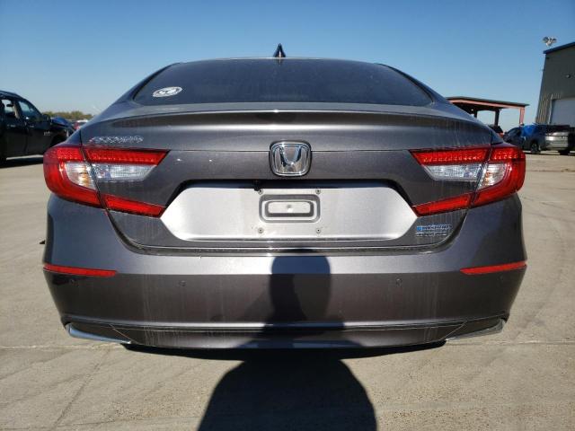 1HGCV3F98KA017066 - 2019 HONDA ACCORD TOURING HYBRID GRAY photo 6