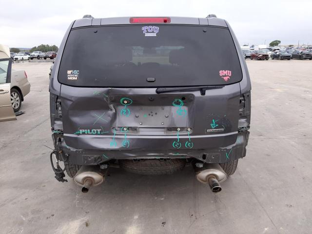 5FNYF3H9XEB016365 - 2014 HONDA PILOT TOURING GRAY photo 6