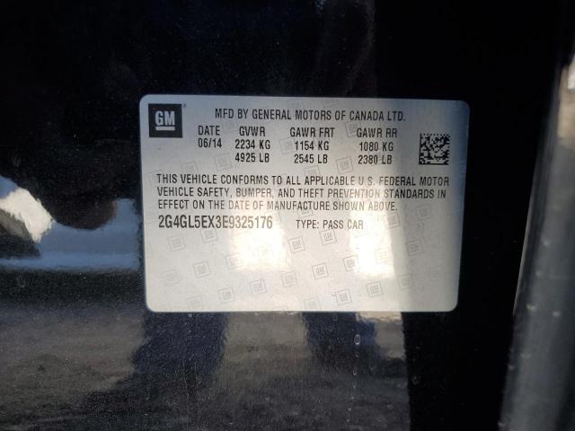 2G4GL5EX3E9325176 - 2014 BUICK REGAL 黑色 照片 12