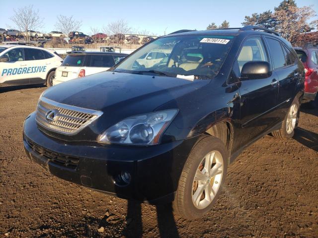 JTJHW31UX82070395 - 2008 LEXUS RX 400H BLACK photo 1