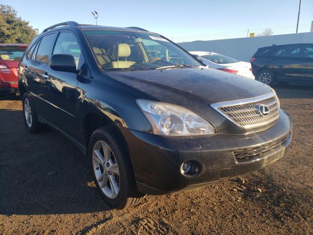 JTJHW31UX82070395 - 2008 LEXUS RX 400H BLACK photo 4