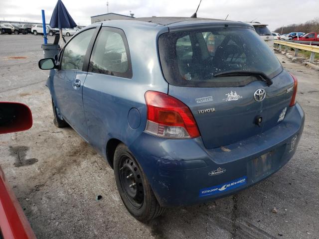 JTDJT4K37A5295323 - 2010 TOYOTA YARIS BLUE photo 2