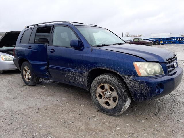 JTEGD21AX30052807 - 2003 TOYOTA HIGHLANDER BLUE photo 4