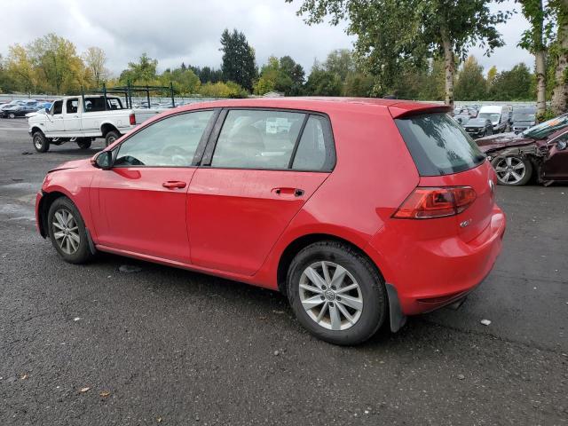 3VW217AUXHM010752 - 2017 VOLKSWAGEN GOLF S RED photo 2