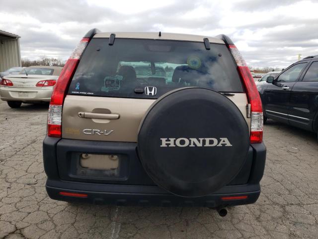 JHLRD78815C062529 - 2005 HONDA CR-V EX TAN photo 6