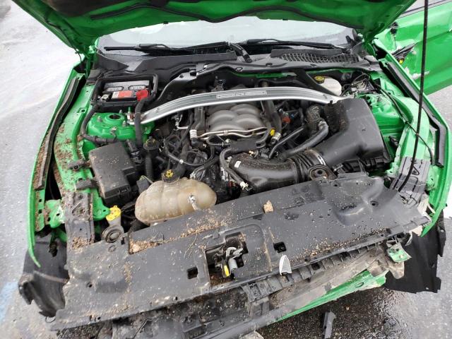 1FA6P8CF8K5196608 - 2019 FORD MUSTANG GT GREEN photo 11