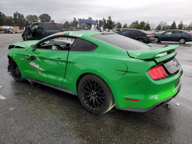 1FA6P8CF8K5196608 - 2019 FORD MUSTANG GT GREEN photo 2