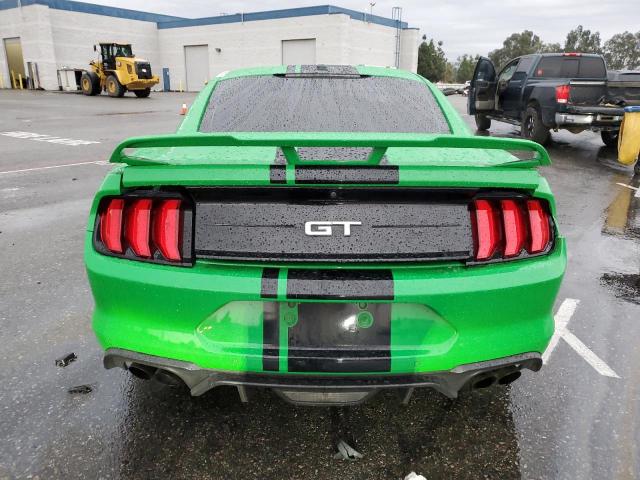 1FA6P8CF8K5196608 - 2019 FORD MUSTANG GT GREEN photo 6