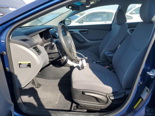 5NPDH4AE9FH589279 - 2015 HYUNDAI ELANTRA SE BLUE photo 7