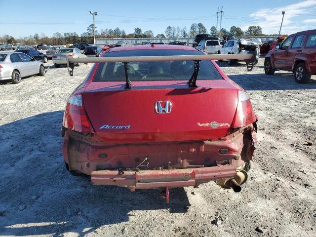 1HGCS12888A013893 - 2008 HONDA ACCORD EXL RED photo 6