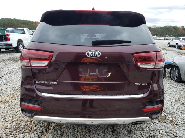 5XYPK4A55HG307972 - 2017 KIA SORENTO SX BURGUNDY photo 6