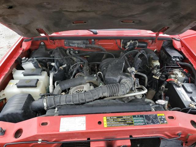 1FTYR11U44PA83820 - 2004 FORD RANGER RED photo 11