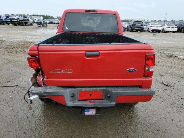 1FTYR11U44PA83820 - 2004 FORD RANGER RED photo 6