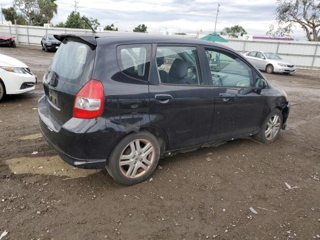 JHMGD38607S031274 - 2007 HONDA FIT S BLACK photo 3