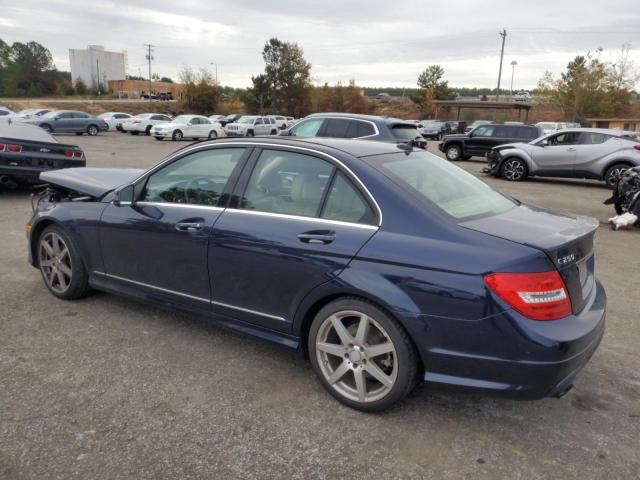 WDDGF4HB6EA955113 - 2014 MERCEDES-BENZ C 250 BLUE photo 2