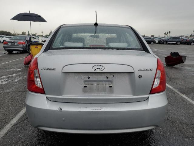 KMHCN4AC5BU619442 - 2011 HYUNDAI ACCENT GLS SILVER photo 6