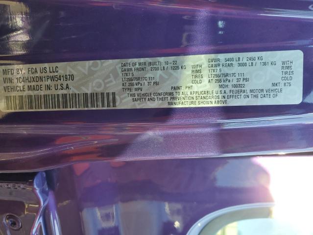 1C4HJXDN1PW541970 - 2023 JEEP WRANGLER J SPORT PURPLE photo 13