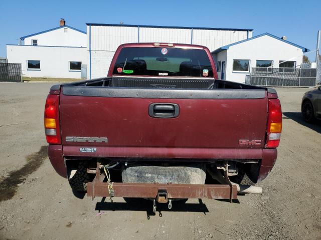 2GTEK19V521293714 - 2002 GMC NEW SIERRA K1500 MAROON photo 6