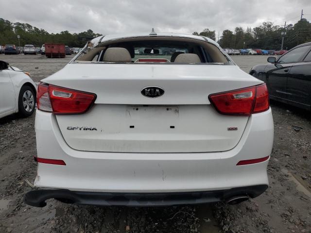 KNAGM4A71F5562990 - 2015 KIA OPTIMA LX WHITE photo 6