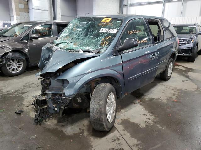 2A4GP44R96R731769 - 2006 CHRYSLER TOWN & COU LX BLUE photo 2