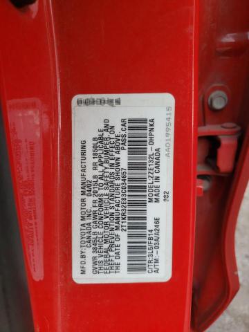 2T1KR32E83C034657 - 2003 TOYOTA COROLLA MA XR RED photo 12