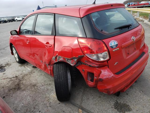 2T1KR32E83C034657 - 2003 TOYOTA COROLLA MA XR RED photo 2
