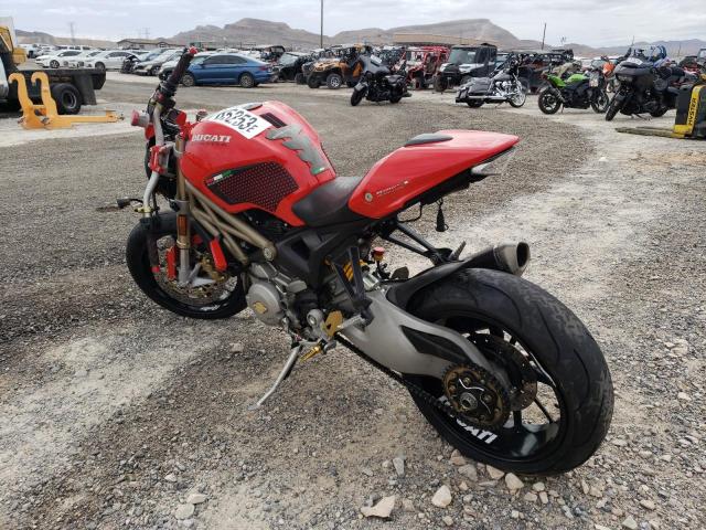 ZDM1RARR3DB069975 - 2013 DUCATI MONSTER 1100 RED photo 3