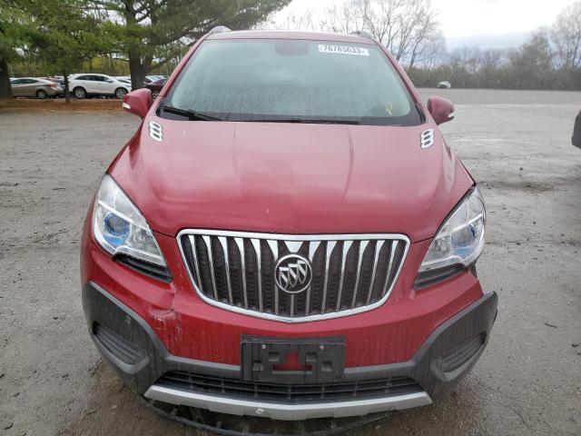 KL4CJASBXGB705072 - 2016 BUICK ENCORE RED photo 5