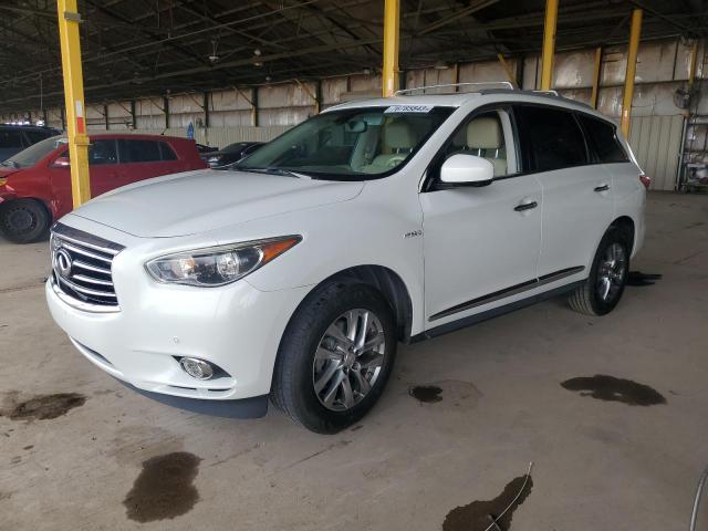 5N1CL0MN4EC515482 - 2014 INFINITI QX60 HYBRID WHITE photo 1