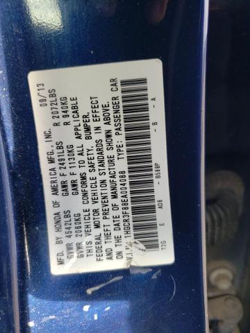 1HGCR3F88EA004088 - 2014 HONDA ACCORD EXL BLUE photo 12