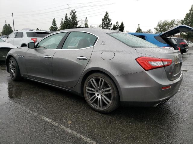 ZAM57RTAXE1113638 - 2014 MASERATI GHIBLI S GRAY photo 2